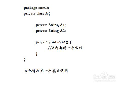 如何區別java中的public,private,protected