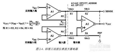 3運放組成的儀表放大電路原理解析差分輸入特例