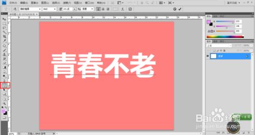 ps製作網紗效果字