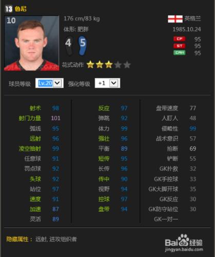 fifa online3各位置最強球員