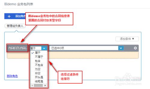 數據統計分析軟件業務包權限分配之設置過濾條件