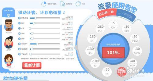 江蘇移動網上營業廳流量計算器