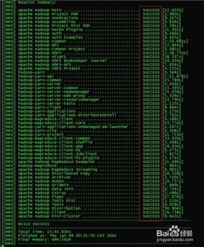 在CentOS-x86_64位機器下編譯hadoop-2.2.0源碼