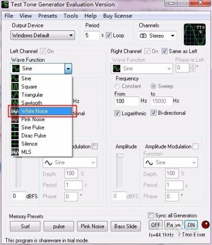 電腦軟件耳機Test Tone Generator煲耳機用法