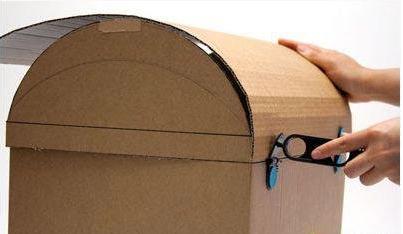 普通紙盒製作海盜寶箱