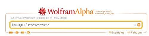 乘方尾數中指數是乘方的Wolframalpha求法