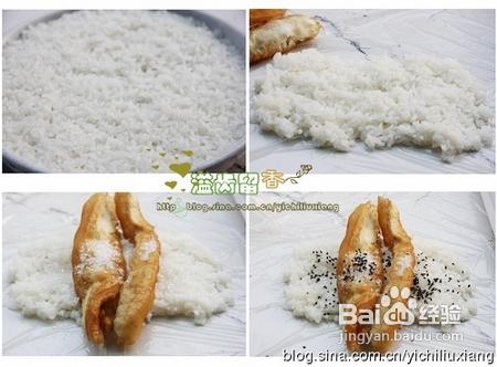 江南杭州傳統的糯滋滋早點-----糯米油條餈飯糰