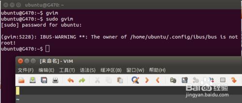 ubuntu14.04啟動gvim時有WARNING