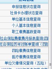 社會保險歷年對賬單查詢