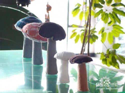 布藝蘑菇全家出遊