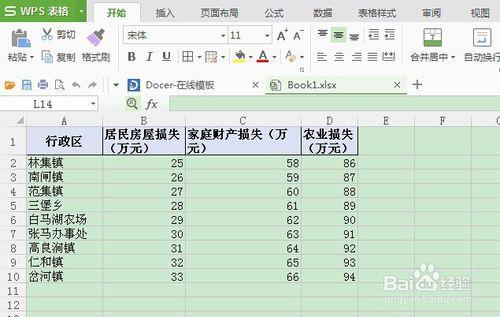 excel操作：如何在WPS表格中製作折線圖