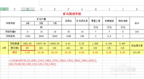 excle中利用函數進行數據等級篩選：[1]