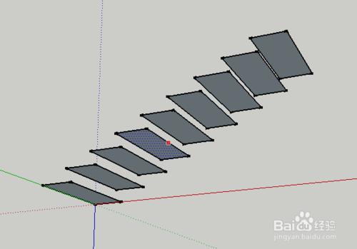 SketchUp 2014 樓梯製作的簡易方法和步驟