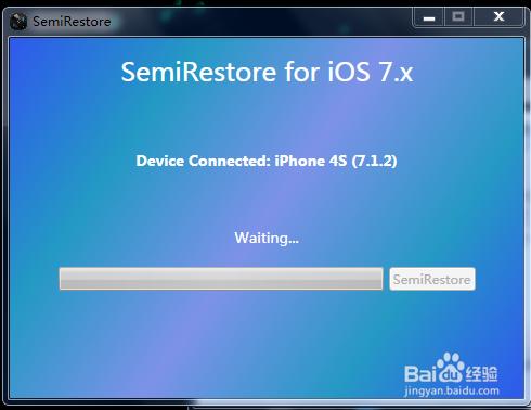 越獄ios7.1.X半恢復（semi-restore使用）教程