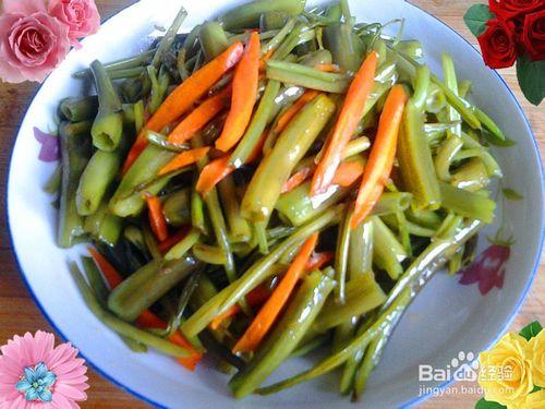 怎麼做素炒胡蘿蔔空心菜——營養不長胖