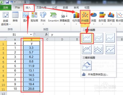 在excel 2010中計算數據的線性相關係數R