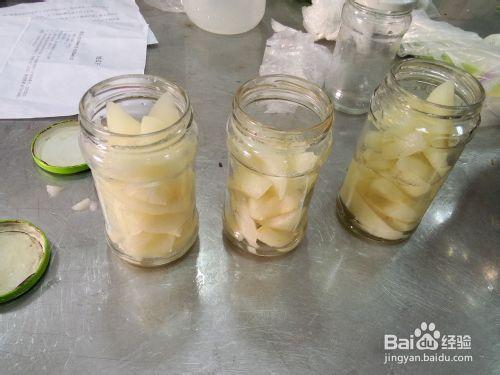 如何製作梨子罐頭(ง •_•)ง