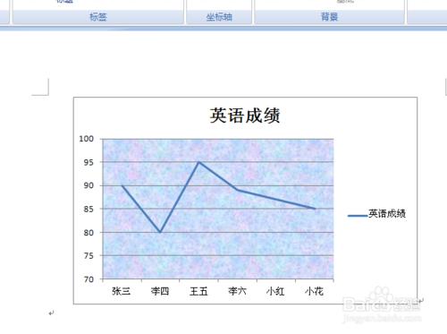 word中怎麼給圖表新增背景