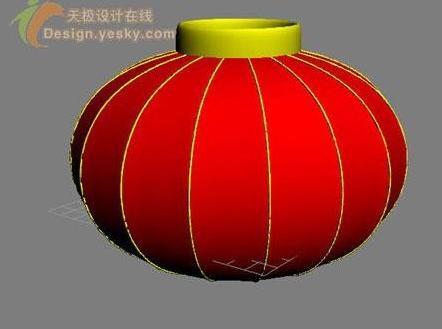 怎樣用3DsMAX繪製立體大紅燈籠