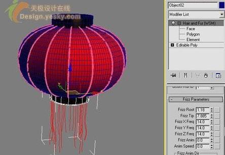 怎樣用3DsMAX繪製立體大紅燈籠