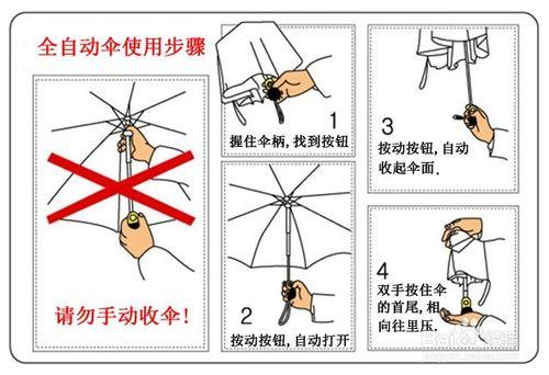 全自動傘的開啟方法 自動傘的使用方法