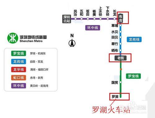 怎樣從深圳北站坐車到羅湖火車站