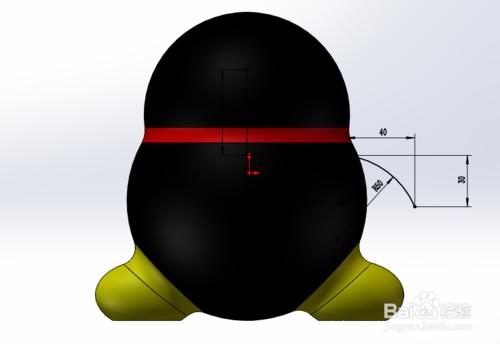 solidworks建模演示-QQ企鵝