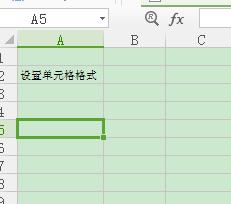 WPS表格的單元格設定