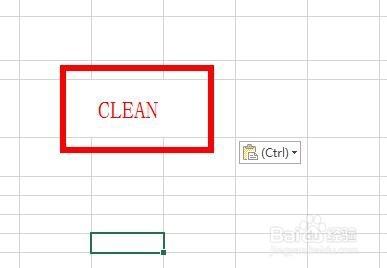 Excel如何用Clean函式刪除文字中不能列印的字元