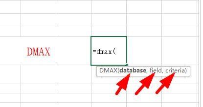 Excel中Dmax函式如何使用？
