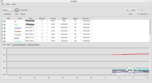 圖形化的linux的wifi掃描器的用法