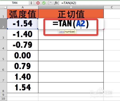 Excel函式詳解：[79]TAN函式的用法