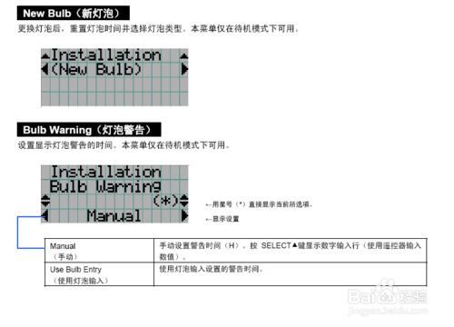 NEC換氙燈操作圖