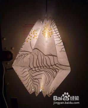 漂亮簡易的紙藝燈罩製作