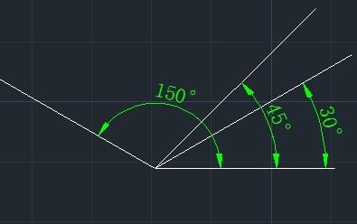 cad教程之標註命令：[8]角度標註