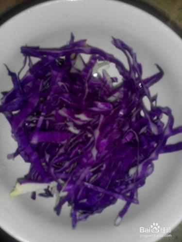 減肥代餐——紫甘藍拌苦菊