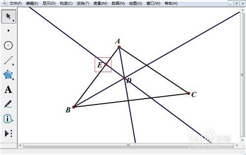 怎樣用幾何畫板畫三角形內切圓