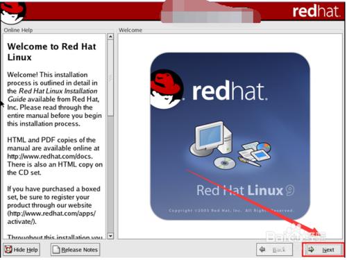 使用VMware Workstation安裝RedHat Linux 9教程