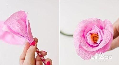 玫瑰花折法圖解 玫瑰花筆製作方法