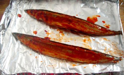 韓式辣烤秋刀魚下酒菜做法