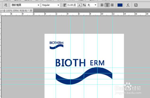 PS製作LOGO：[5]歐碧泉(Biotherm）