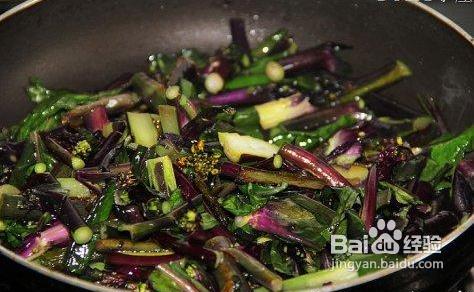 醬炒紅苔菜的做法