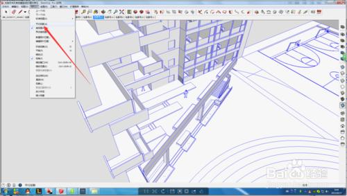 sketchup視角出現切面怎麼辦