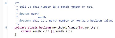 Java程式判斷某一年的某個月有多少天