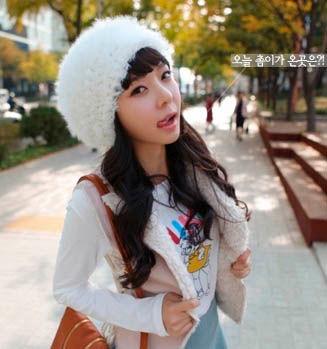 分享入冬型格女孩韓風美帽長髮
