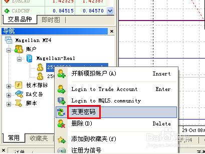 MT4賬戶中如何修改交易密碼