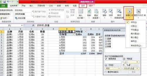 如何利用Excel2010建立資料透視表處理資料？