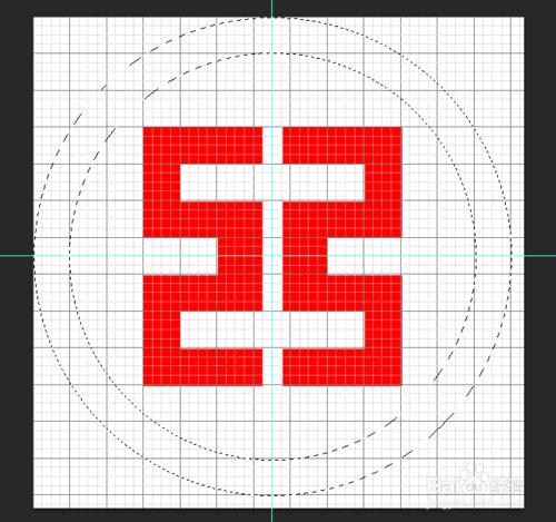 如何用photoshop畫工商銀行圖示
