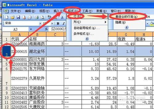 excel中怎樣將行高設為最適行高