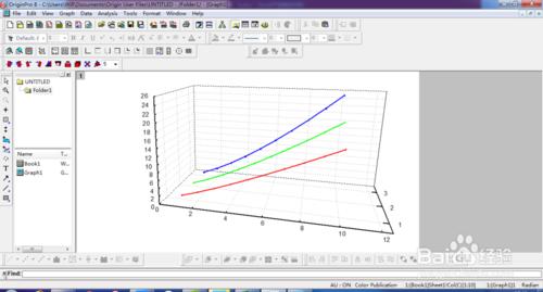 如何用Origin做多組三維線圖
